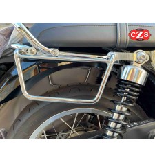 BANDO Abnehmbares Satteltaschen-Set mit Klickfix-System für Triumph Bonneville T120 - T100 - Schwarz