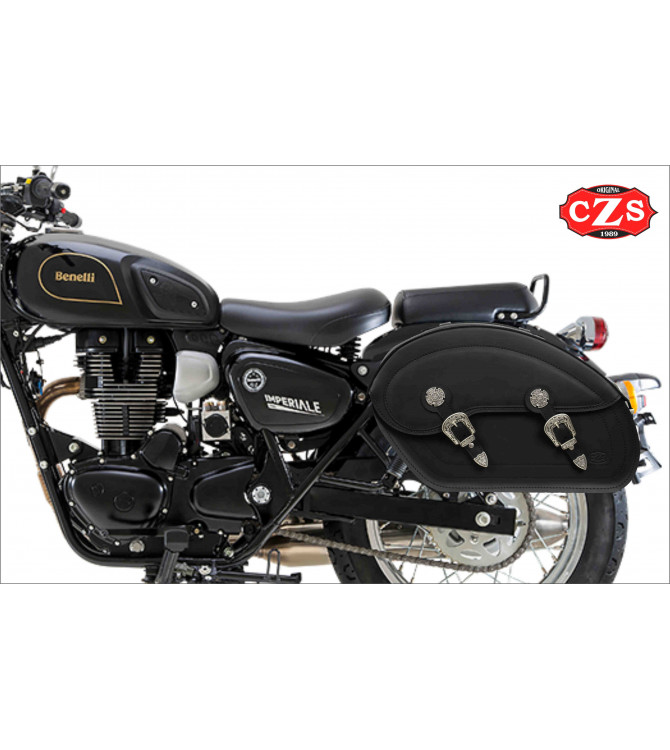 Borse laterali rigide TORNADO Basic per Benelli Imperiale 400 - nere