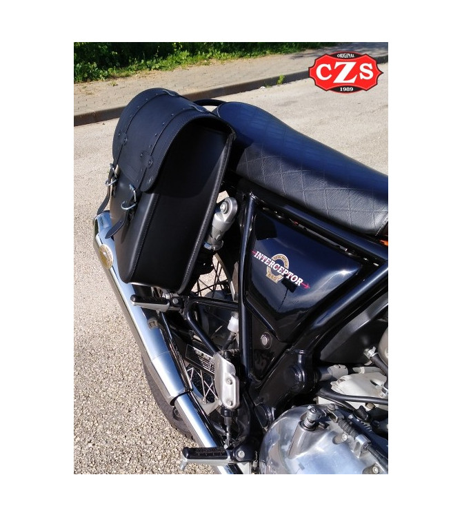 Borsa da sella forcellone per Royal Enfield Interceptor mod, TERCIO di base 