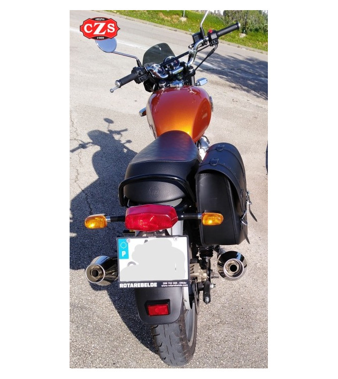 Borsa da sella forcellone per Royal Enfield Interceptor mod, TERCIO di base 