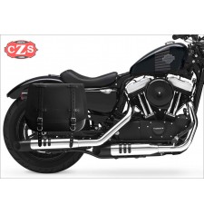 Saddlebag for Sportster Harley Davidson mod, ULISES Black - Specific - Left