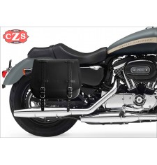 Sacoche pour Sportster Harley Davidson, ULISES Noir - Spécifique - Gauche