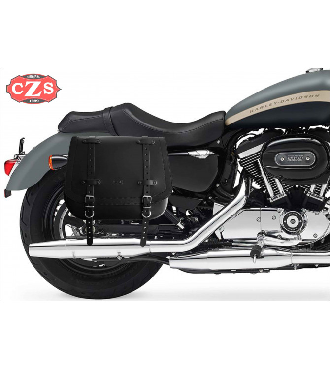 Satteltasche für Sportster Harley Davidson Mod, ULISES schwarz - Specific - Left