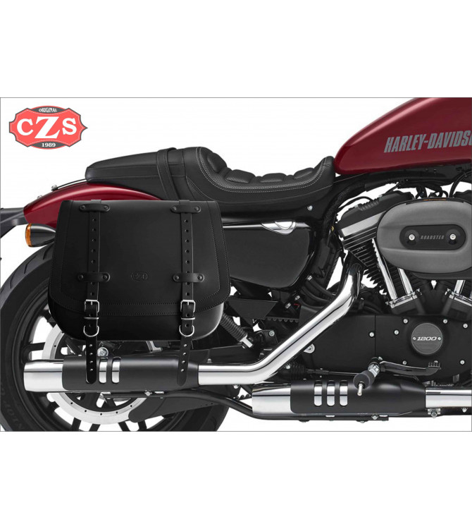 Satteltasche für Sportster Harley Davidson Mod, ULISES schwarz - Specific - Left