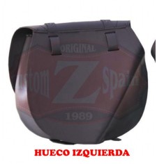 BANDO Basic Saddlebag adapted to house a shock absorber on Guzzi V7 II Stornello - Black - Left