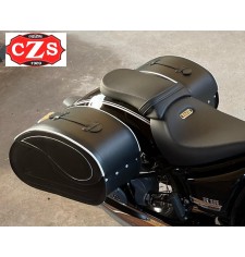 Borse Rigide per BMW R18 mod, NAPOLEÓN - Profilo Bianco - 