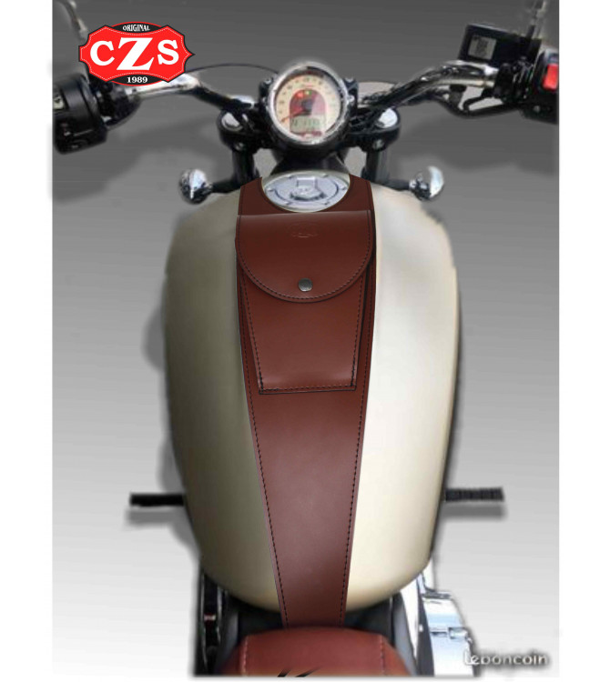 Tankblende mit Tasche speziell für Indian Scout, Scout Sixty, Scout Bobber, Scout Rogue - Basic 