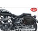 Set of BANDO saddlebags for Super meteor 650 Royal Enfield - Adapted to house the shock absorbers - Basic - Black