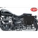 Set of BANDO saddlebags for Super meteor 650 Royal Enfield - Adapted to house the shock absorbers - Basic - Black