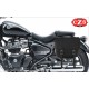 Juego de alforjas BANDO para Super meteor 650 Royal Enfield -  Adaptadas para alojar los amortiguadores - Basicas - Negro