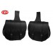 Set of BANDO saddlebags for Super meteor 650 Royal Enfield - Adapted to house the shock absorbers - Basic - Black