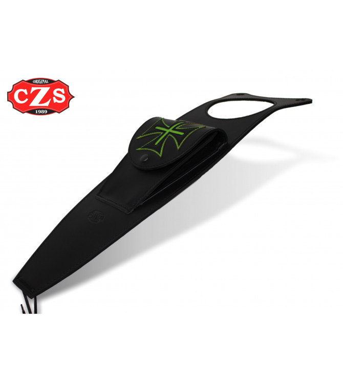 Spezifische Tankplatte mit tasche für Kawasaki Vulcan S - Schwarz