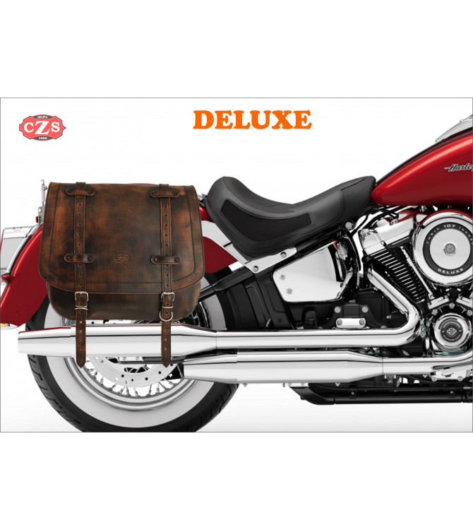 Jeu de sacoches vintage ULISES pour Softail - Harley Davidson - Spécifique.