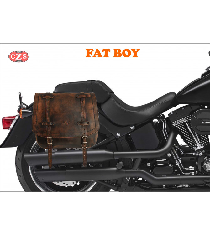 Jeu de sacoches vintage ULISES pour Softail - Harley Davidson - Spécifique.