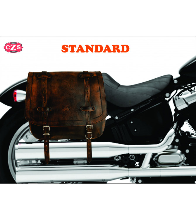Jeu de sacoches vintage ULISES pour Softail - Harley Davidson - Spécifique.