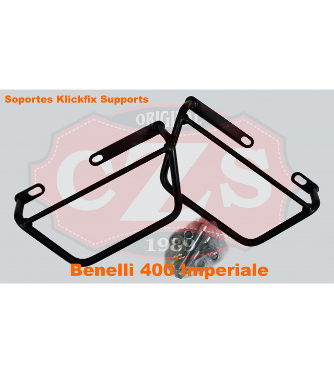 Benelli Imperiale 400 - Soportes para anclajes Klickfix - Color Negro - Específicos