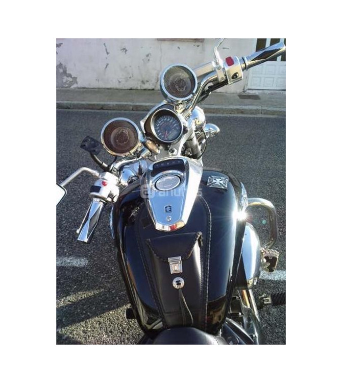 Leder Tankblende für Suzuki Intruder M800 mod, ITALICO Celtic 