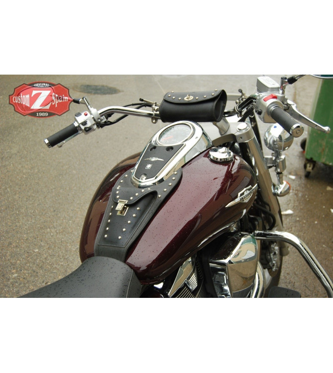 Leder Tankblende für Suzuki Intruder C1800R mod, ITALICO Klassische