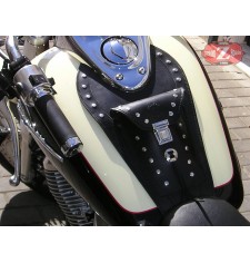 Leder Tankblende für Honda Shadow 750 mod, ITALICO Klassische