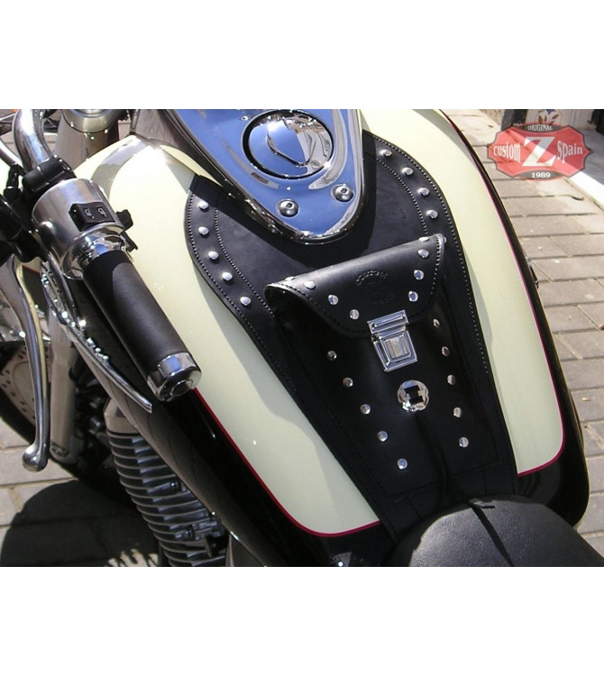 Leder Tankblende für Honda Shadow 750 mod, ITALICO Klassische