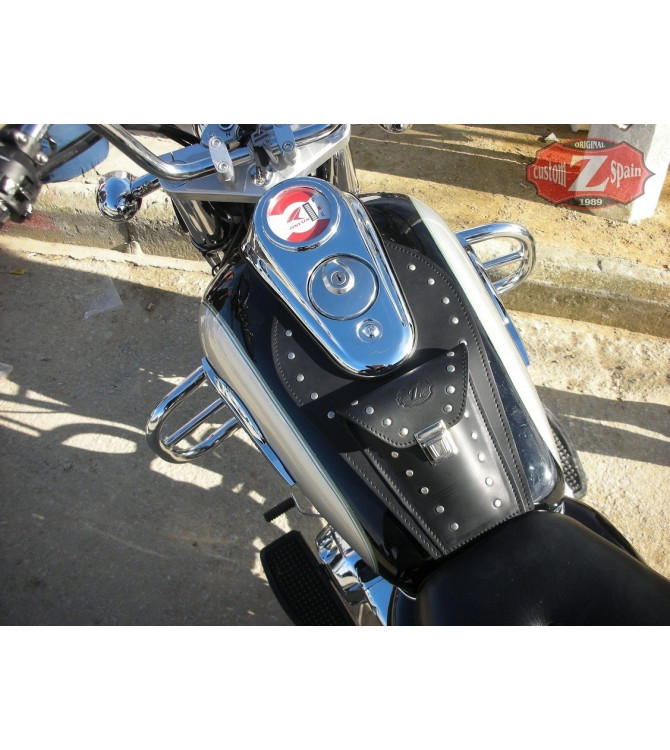 Leather tank panel for Kee-Way 125cc mod, ITALICO Classic 