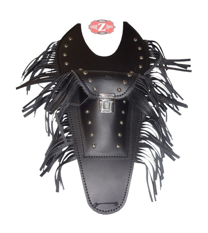 Tank tie for Yamaha Drag Star mod, ITALICO Classic with Fringes 