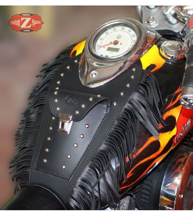 Corbata depósito para Yamaha Drag Star mod, ITALICO Clásico con Flecos