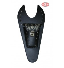 Leather tank panel for Kawasaki Vulcan 900 mod, ITALICO Classic - Tribal -