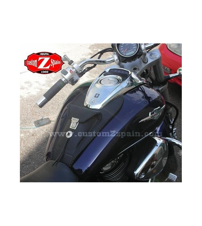 Leder Tankblende mod, ITALICO Klassische - Rote - UNIVERSAL