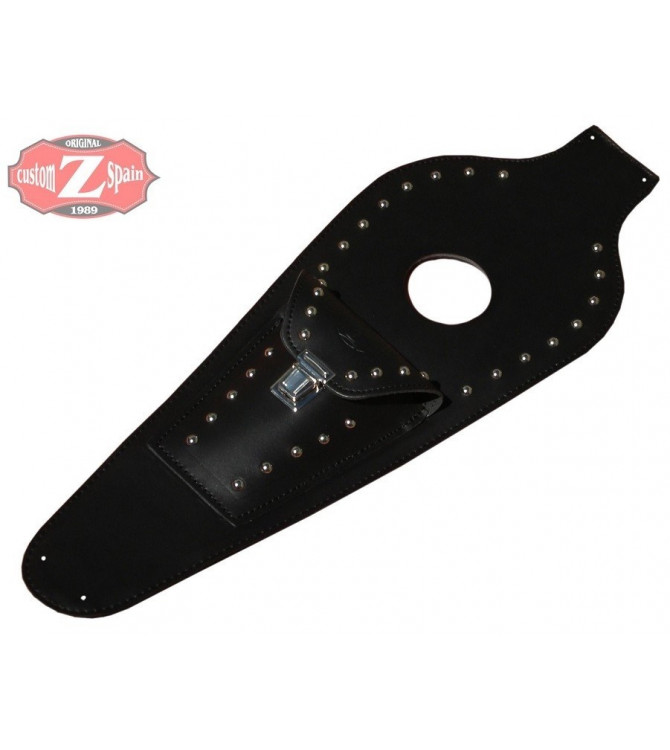 Panneau moto en cuir Honda Shadow mod, HADES Classique 