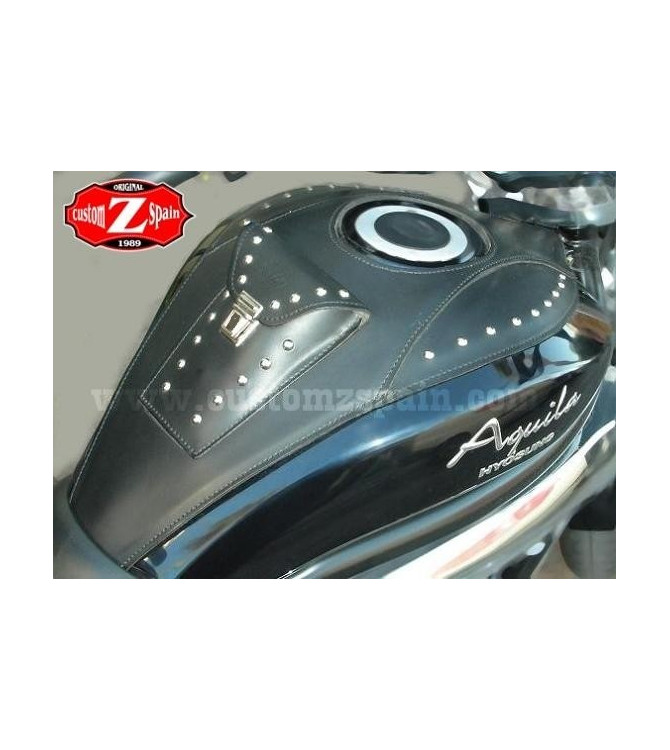 Leather tank panel for Hyosung Aquila GV650 Classic 