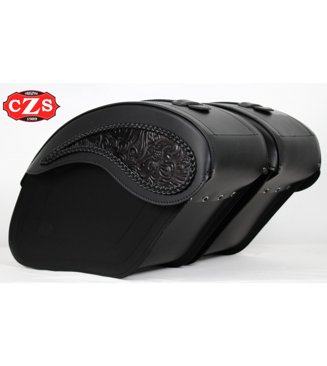 Rigid Saddlebags for Honda Rebel CMX 1100 mod, ECLIPSE - Gotika - 