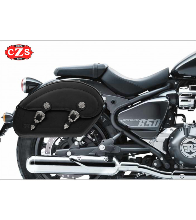 Sacoches cavalières rigides Basic TORNADO pour Benelli Imperiale 400 - Noir
