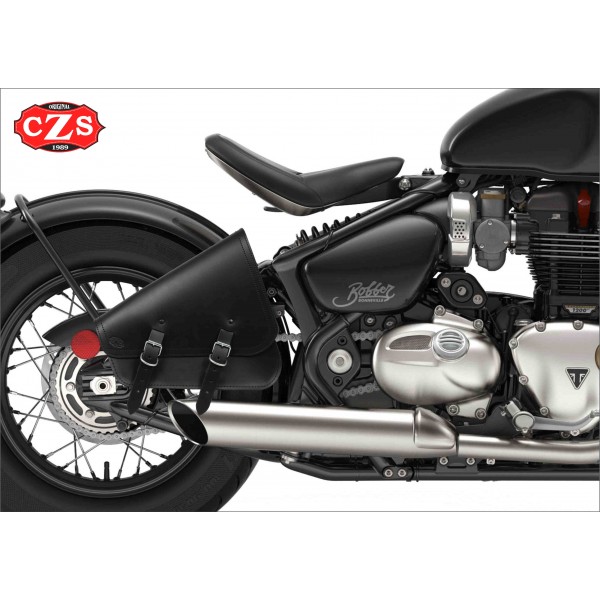 Triumph bobber black saddlebags hot sale