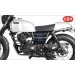 Alforja para motos Clásicas mod, MARBELLA estilo Cafe Racer - UNIVERSAL - Negro/Blanco