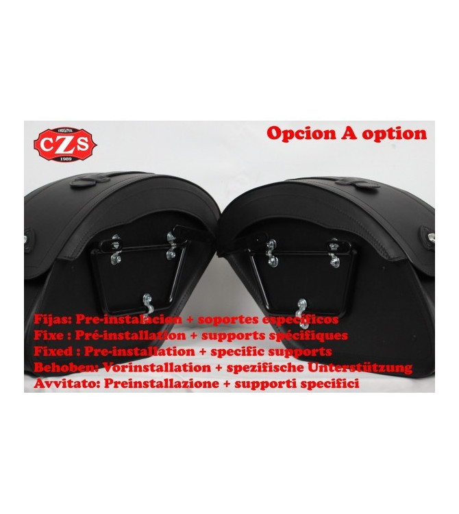 Rigid Saddlebags for Indian® Dark Horse® mod, VENDETTA - As for Spades - 