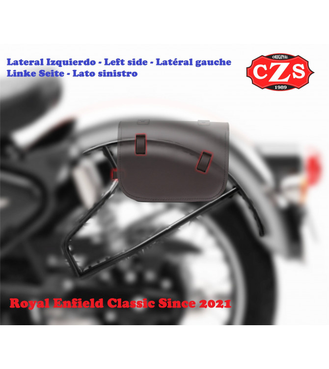 Saddlebag for Royal Enfield Classic from 2021 CALYSTO Old Rat Skull