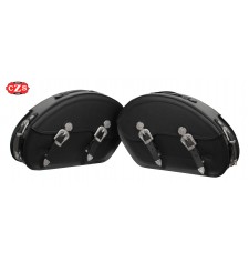 Rigid Saddlebags - TORNADO - For Indian Scout Sixty - You specify black color