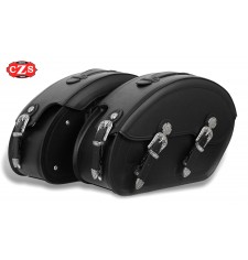 Alforjas Rígidas TORNADO para Indian Scout Bobber Especificas - Negro