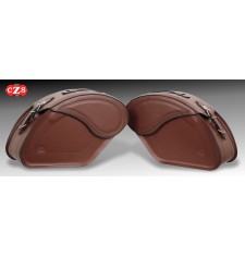 LEGEND Rigid Saddlebags Specific for Indian Scout Bobber, Bobber Rogue, Bobber Twenty - Brown