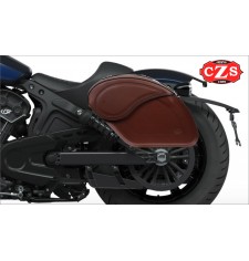 Alforjas Rígidas LEGEND Específicas para Indian Scout Bobber, Bobber Rogue, Bobber Twenty - Marron 