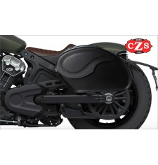 Alforjas Rígidas VENDETTA Basicas Específicas para Indian Scout Bobber, Bobber Rogue, Bobber Twenty - Negro