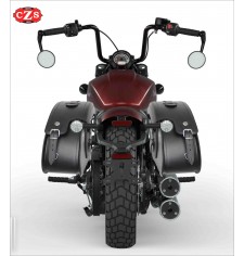 Alforjas Rígidas VENDETTA Basicas Específicas para Indian Scout Bobber, Bobber Rogue, Bobber Twenty - Negro