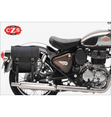 ADRIANO Satteltasche speziell für Royal Enfield Classic 350/500 – Schwarz