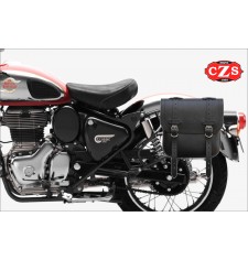 ADRIANO saddlebag specific for Royal Enfield Classic 350/500 - Black