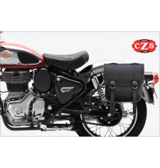 ADRIANO Satteltasche speziell für Royal Enfield Classic 350/500 – Schwarz