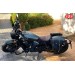 Alforja CENTURION para Indian Scout Bobber - Negro Correas Verdes