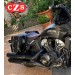 Alforja CENTURION para Indian Scout Bobber - Negro Correas Verdes