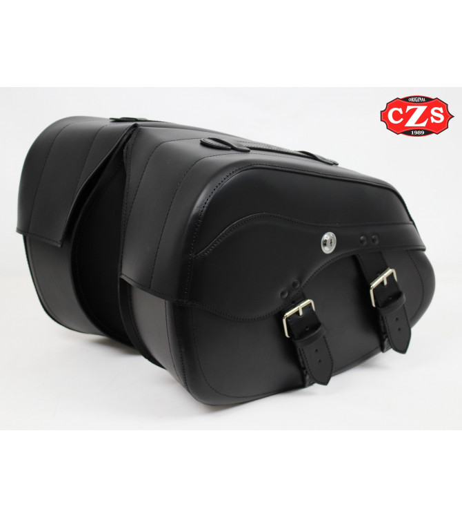 Alforjas para Dyna Harley Davidson mod, LEPANTO Básica - Hueco Amortiguador - 