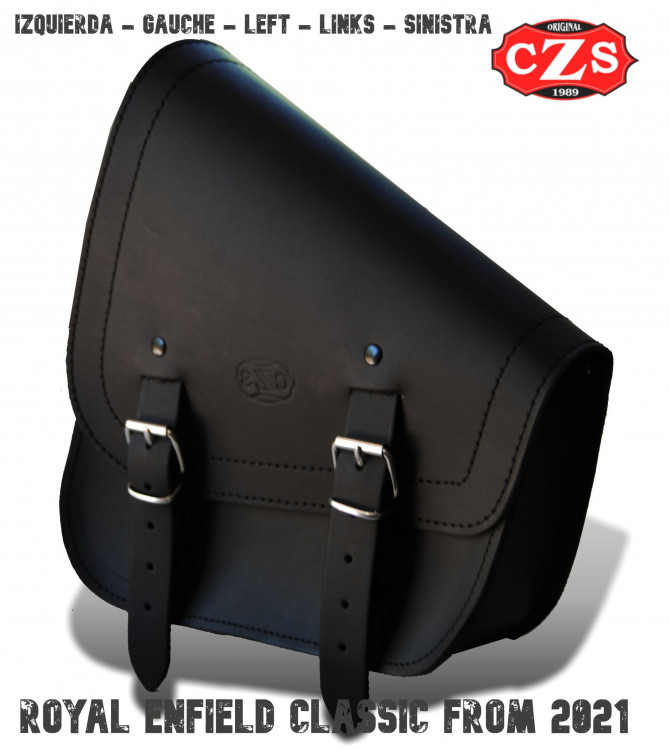 Alforja GADIZ para Royal Enfield Classic 350/500 desde 2021 - Negro